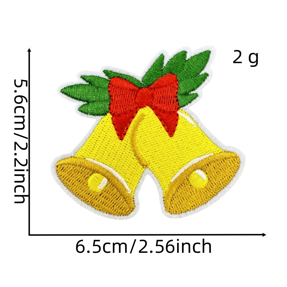2g Weight Clothing Sticker Patches Classification 1 Piece, 1 Set Quantity Nonwoven, Polyester Material Christmas Festival Christmas Tree, Letter, Snowman Pattern Cute Style 1 Piece 1 Set Cute Christmas Tree Letter Snowman Nonwoven Polyester Clothing Sticker Patches 29