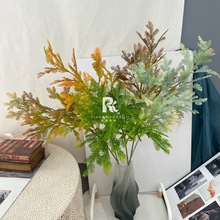 仿真绿植杉树叶假花森系绿色花材插花造景婚礼路引婚庆布置装饰