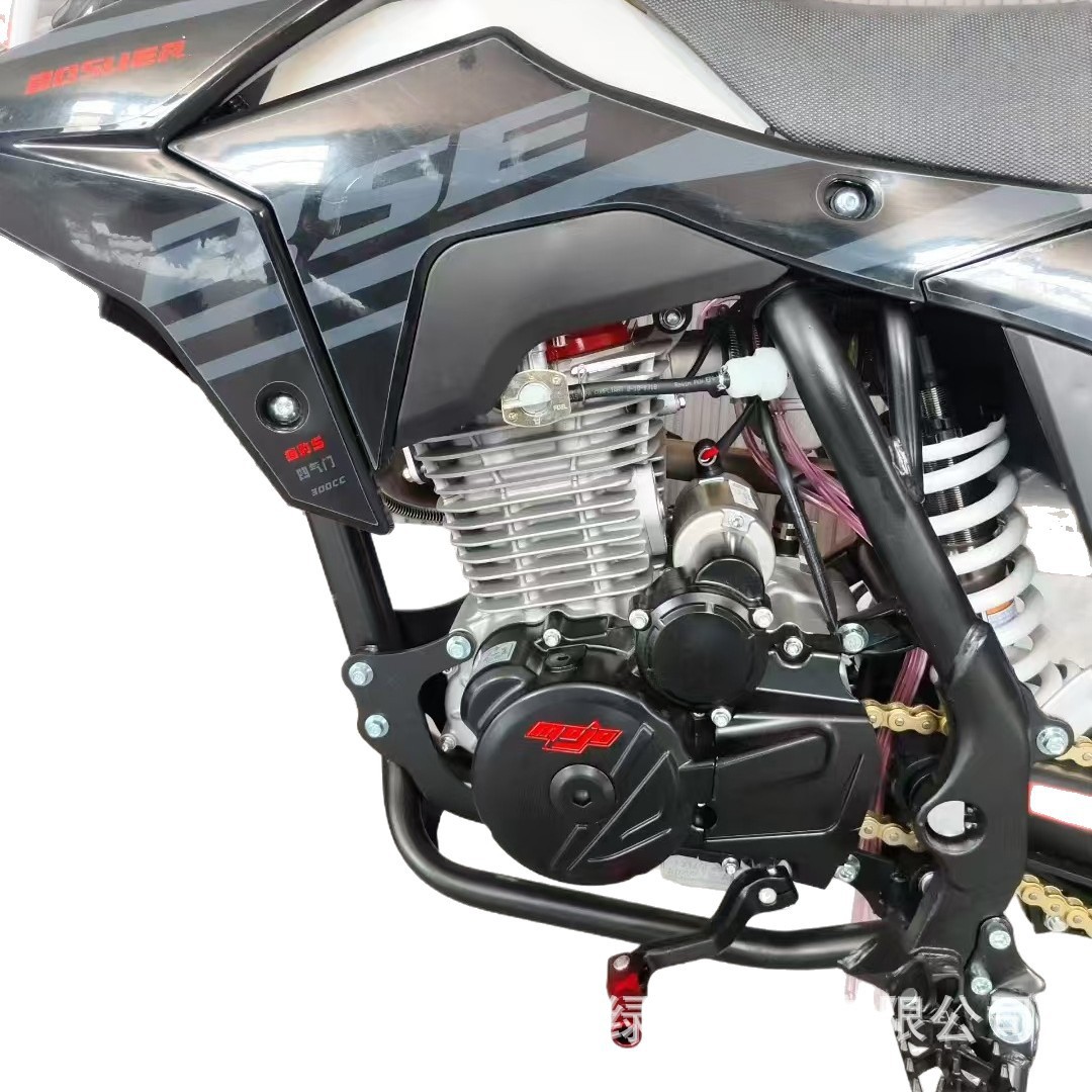 Bse Bosuer 300Cc Off-Road Motorcycle Two-Wheeled Adult Gasoline Bike Cheetah S Engine Track Wind-Cooled Stable Performance