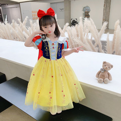 白雪公主連衣裙 2023夏款 女童高品質六一 生日表演蓬蓬童裙