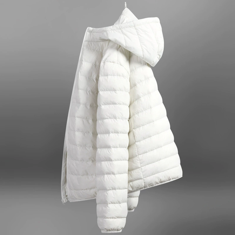 Групповая покупка оптовая продажа тонких пуховиков с капюшоном для мужчин и женщин с короткой курткой утка с уткой групповой рабочей одеждой с логотипом