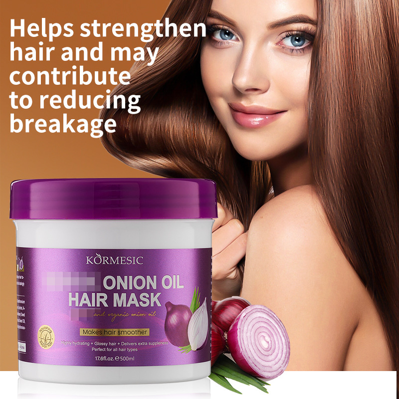 KORMESIC versión completa en inglés máscara de aceite de cebolla máscara para el cabello máscara para el cabello image 4