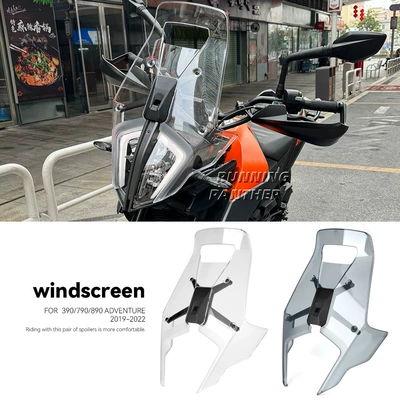 Cross-Border Applicable Ktm390/790/890Adv Modified Windshield Motorcycle Wind Deflector 19-24