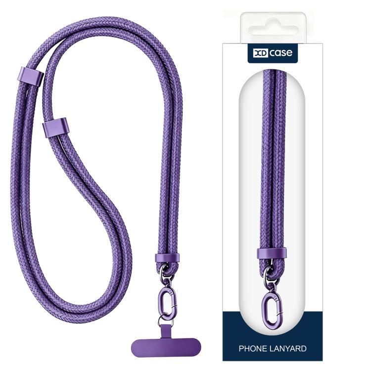 XDcase 7mm poliestireno + clip de acero inoxidable doble hebilla ajustable cables de teléfono móvil