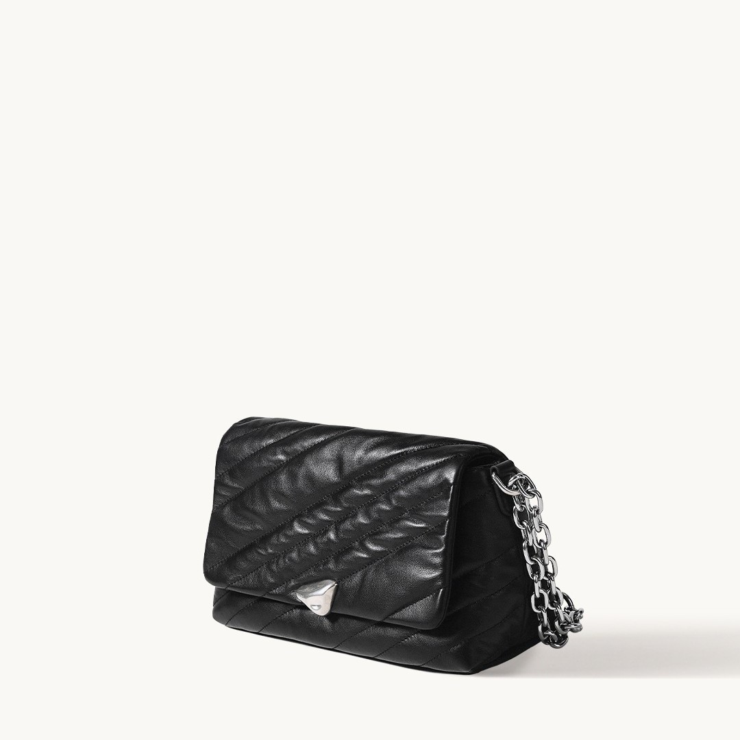 Songshan New Trendy Messenger Bag Single Shoulder Crossbody Handbag Commuter Soft Cowhide Small Square Bag For Women - Thumbnail 5