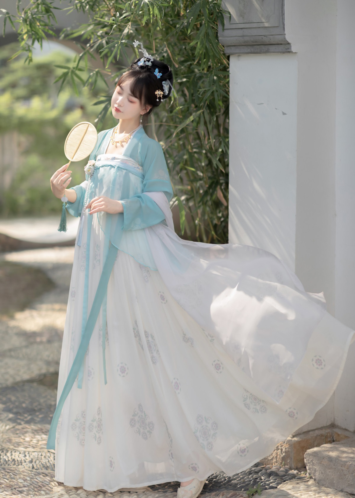 原创设计采薇汉服女飘逸春秋中国风仙气齐胸襦裙全套8381-阿里巴巴