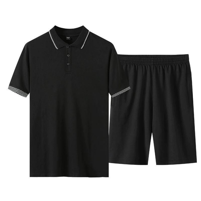 Летние мужские спортивные костюмы шорты с короткими рукавами для пожилых людей повседневная спортивная одежда свободная большая одежда для папы летняя одежда