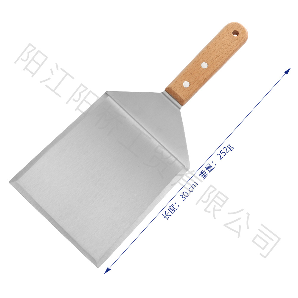 Amazon Hot Sale Set BBQ al aire libre hamburguesas prensado parrilla completa de acero inoxidable mango de madera herramientas de parrilla