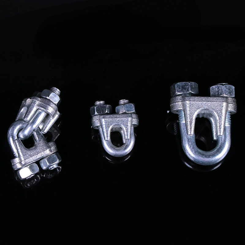 Wholesale of light wire rope clamps, steel wire rope clamps, galvanized buckles, hardware rigging wire rope locks