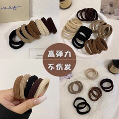 2025年新款气质高弹力发圈女简约皮筋头绳女高马尾发饰扎头发皮套