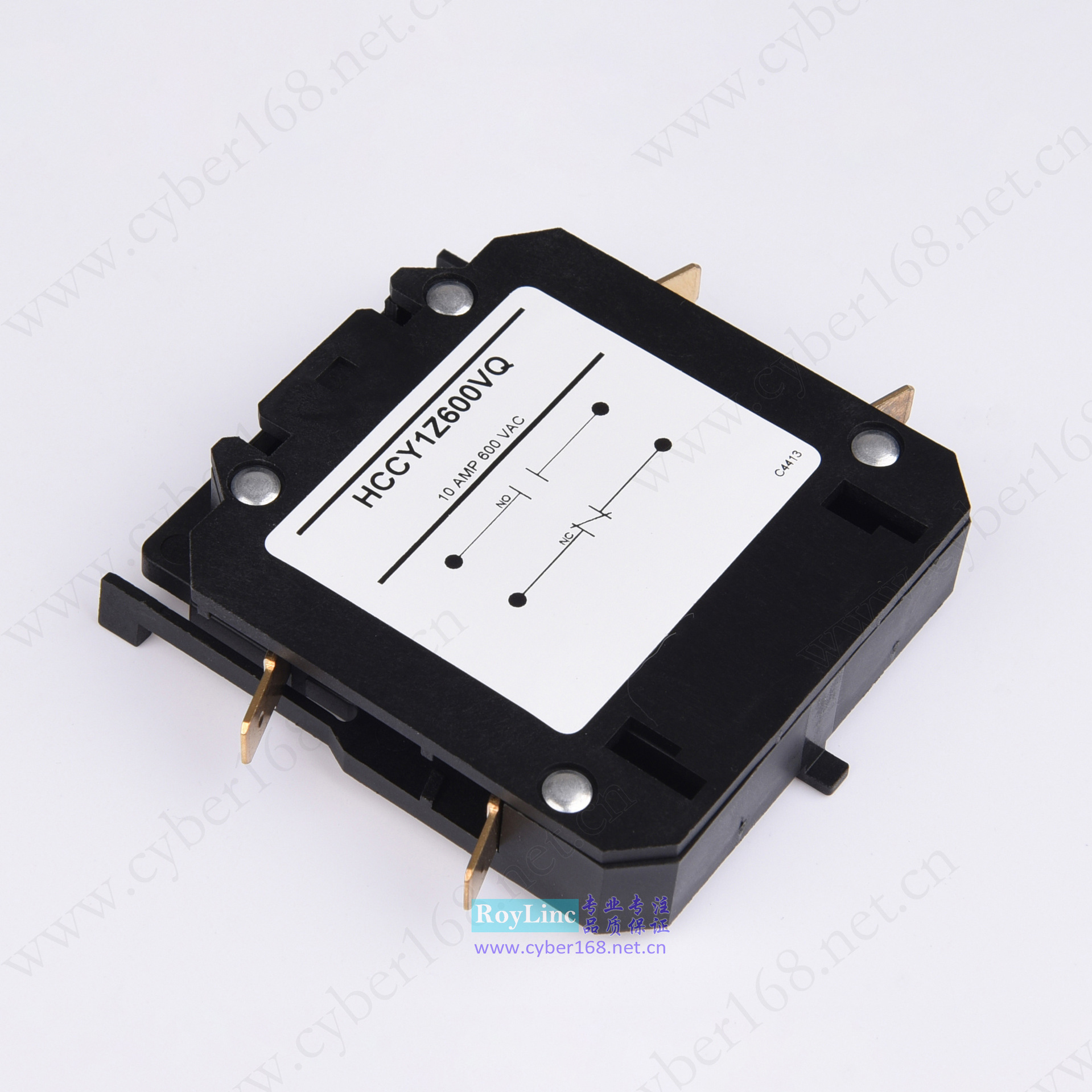 一常开一常闭1NO/1NC 10A 600VAC侧挂式辅助开关触点交流接触器用