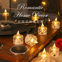 LED电子蜡烛灯求婚室内表白浪漫布置生日创意装饰心形烛光氛围灯