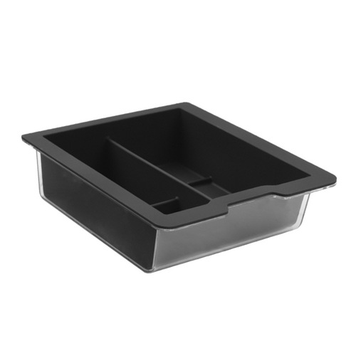 Suitable for Tesla model 3Y central control silicone storage box armrest box storage small ice box double-layer modification parts