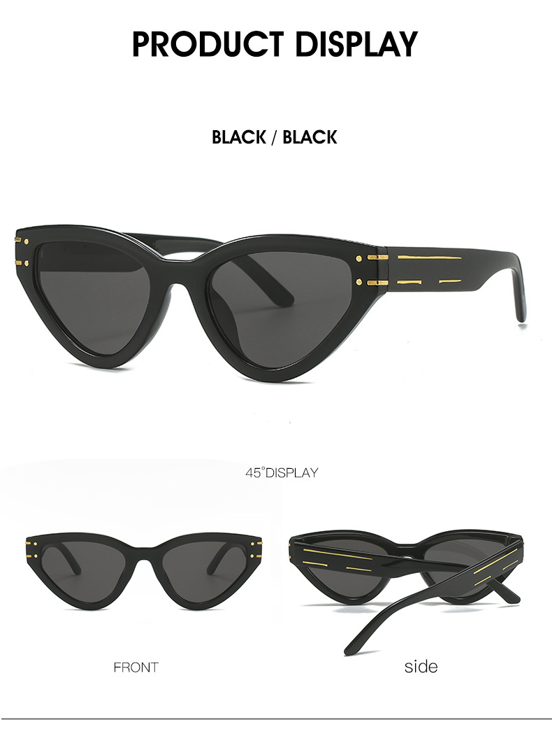 Ac, UV400 Protection Lens Material Cat Eye Glasses Style Retro Streetwear Leopard Ac UV400 Protection Cat Eye Full Frame Women's Sunglasses