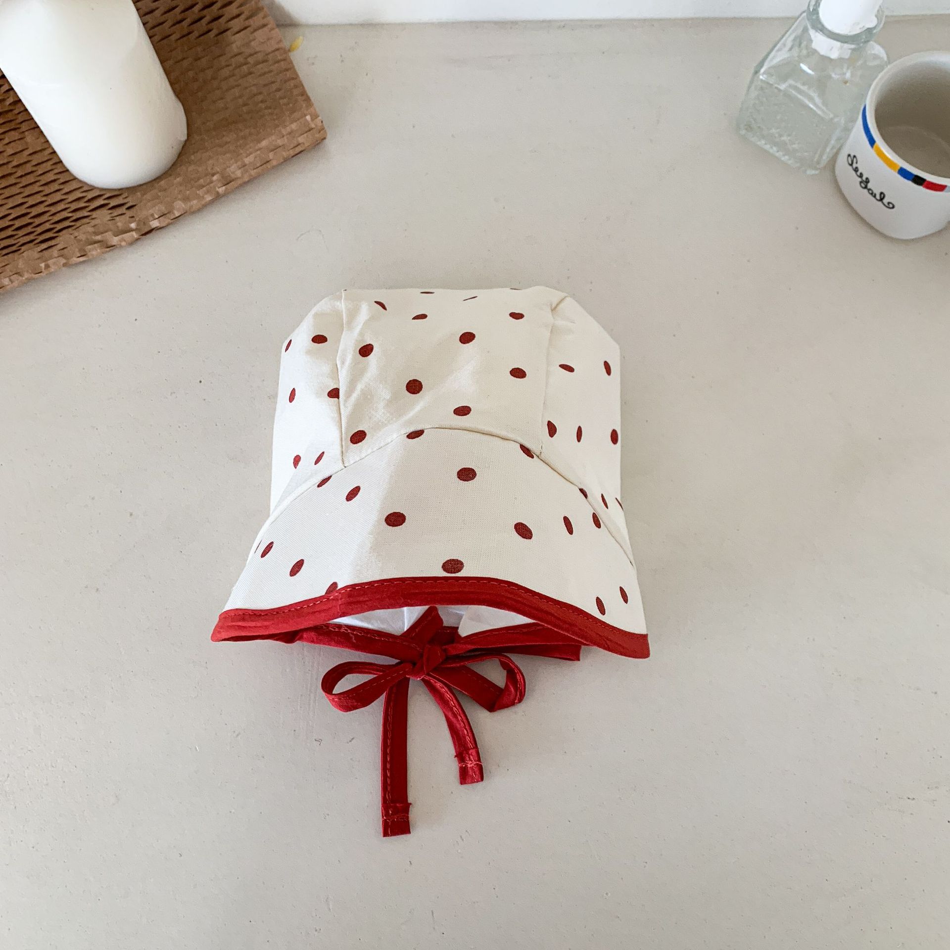 Sombrero de neumático para bebés de caña de pera para niños 2025 nuevo estilo verano delgado para niños protector solar para bebés sombrero para los oídos para niñas