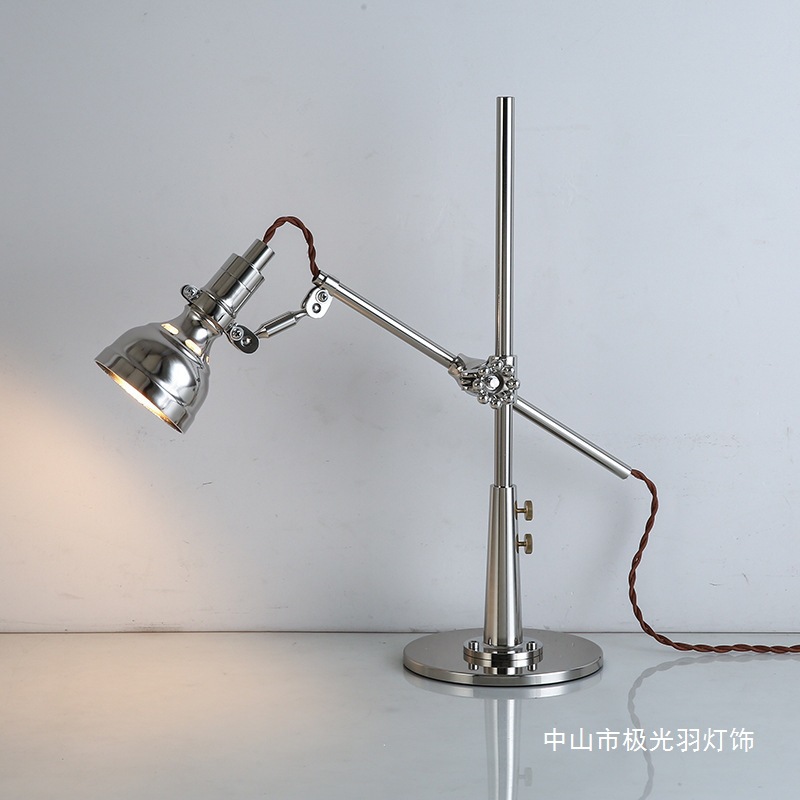 Bauhaus Retro Swing Arm Telescopic Clip Table Lamp Industrial Style up and down Lifting Folding Rotating Reading Floor Lamp