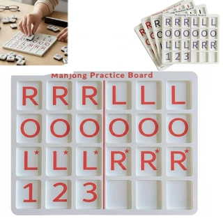 跨境创意款Mahjong Practice Board单人美式麻将牌练习板训练工具
