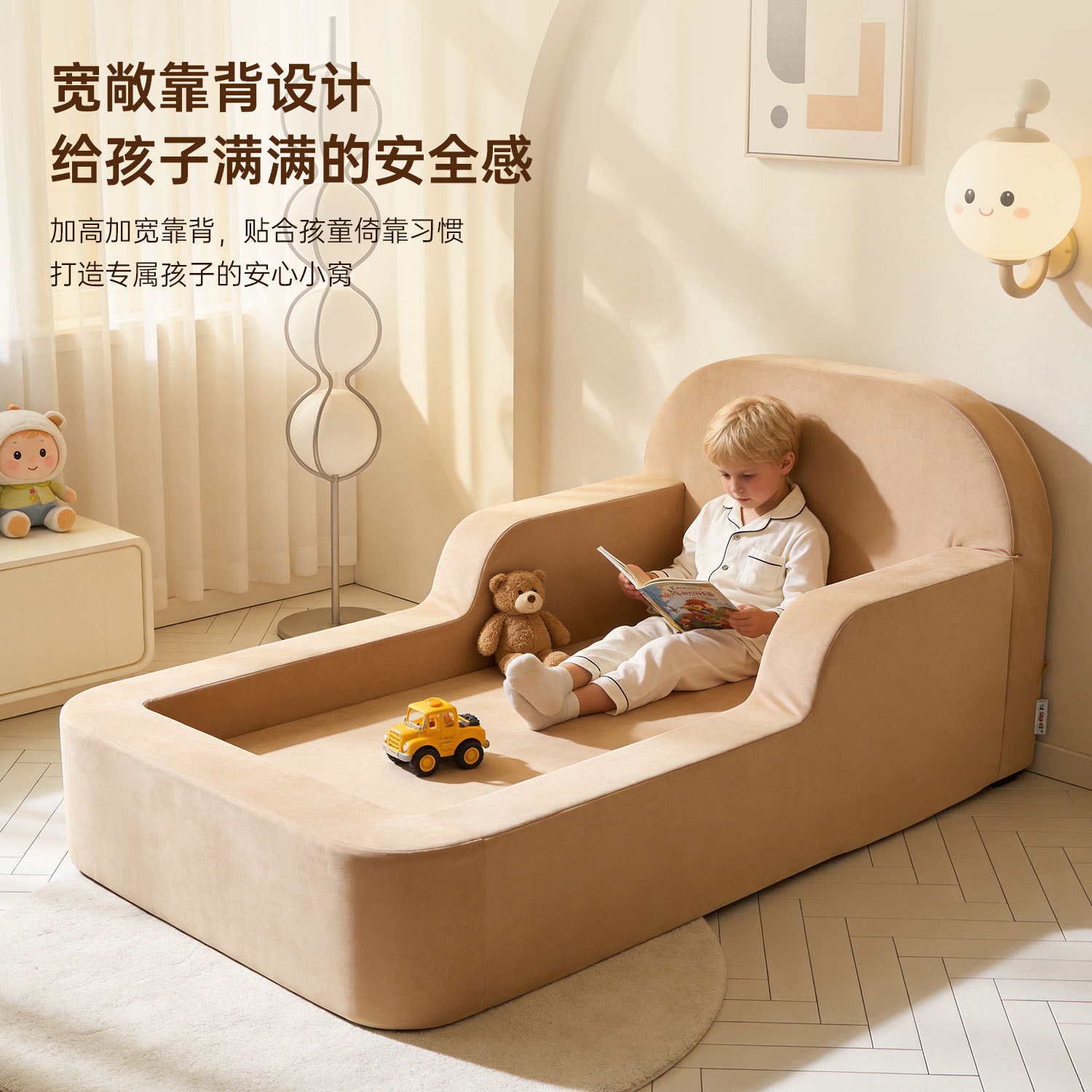Jardín de infantes transfronterizos colchón plegable sofá cama cama de almacenamiento en una cama de doble uso cama pequeña para niños esponja de alta densidad