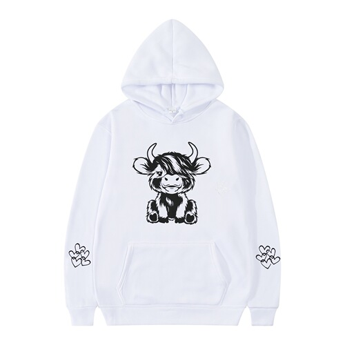Cross-border Amazon Ghost Bull Hoodie Spring and Autumn Season Hooded Sweatshirt Casual Men and Women's Outfit Original Factory Dropshipping One Piece