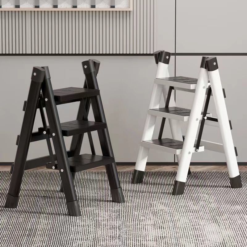 Ladder Household Multifunctional Herringbone Ladder Folding Ladder Stair Stool Small Indoor Super Thick Flower Rack Thickened Carbon Steel