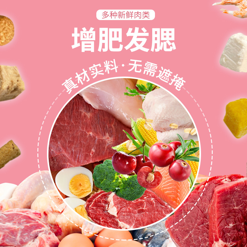 Wholesale cat food manufacturer, 20 lbs / 10 kg, for kittens and adult cats, grain-free complete formula, suitable for cattery breeding, main cat food for cat owners