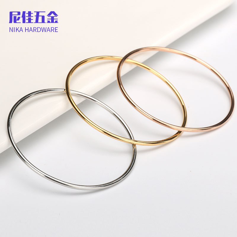 Cross-border explosions Europe and the United States simple 2mm/3mm smooth coil bracelet plain ring gold-plated women's fine bracelet