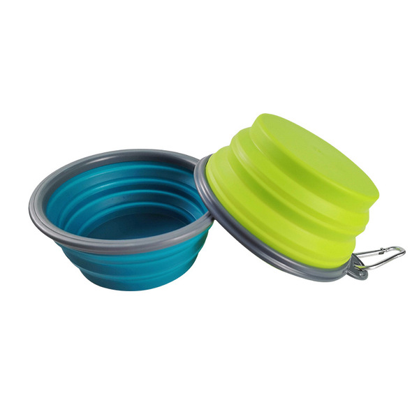 Factory spot Pet folding bowl cat bowl portable dog bowl food pot…