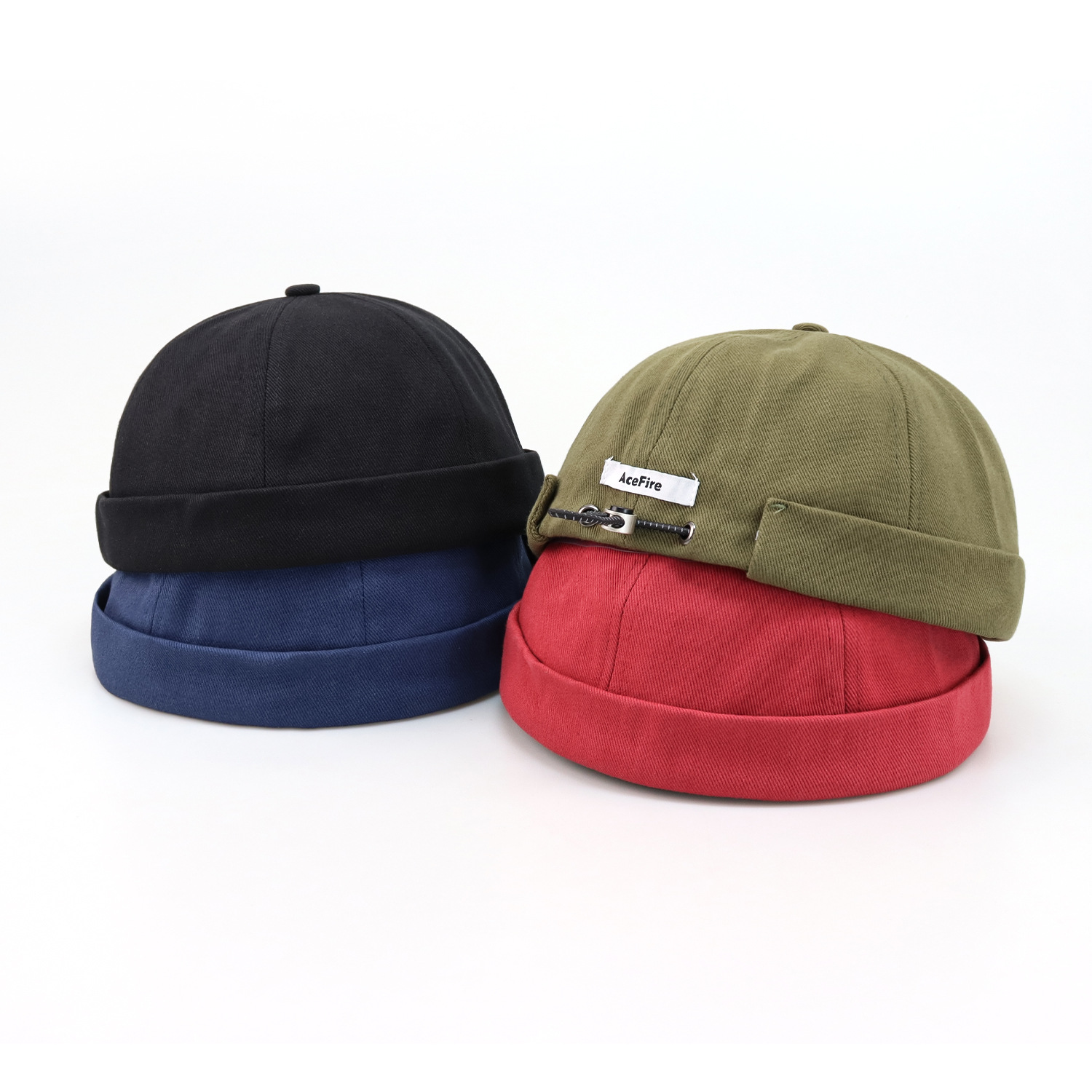 Sombreros de primavera y verano, sombreros de piel de melón yuppie hip-hop con cúpula, cordones reflectantes, ala grande, estilo original, propietarios sin ala