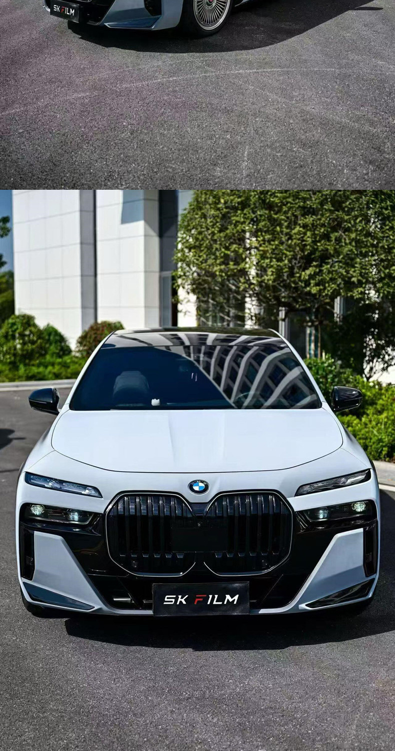 Source Factory Wholesale Imported Base Material Tpu Solar Eclipse White-To-Black Car Film Ppf Full Roll Car Color Change Film