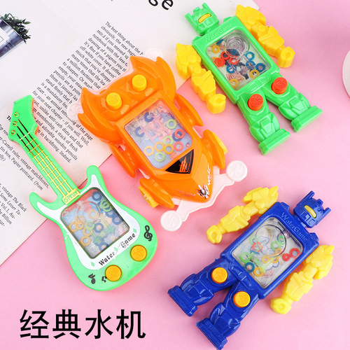 Robot mobile phone ring water machine childhood ring machine toy 80 children's game console student nostalgic gift