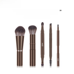 MSQ/Pocket Retractable Brush – Portable Loose Powder, Foundation, Lip, Eyebrow, and Eyeshadow Makeup Brush, Single Piece