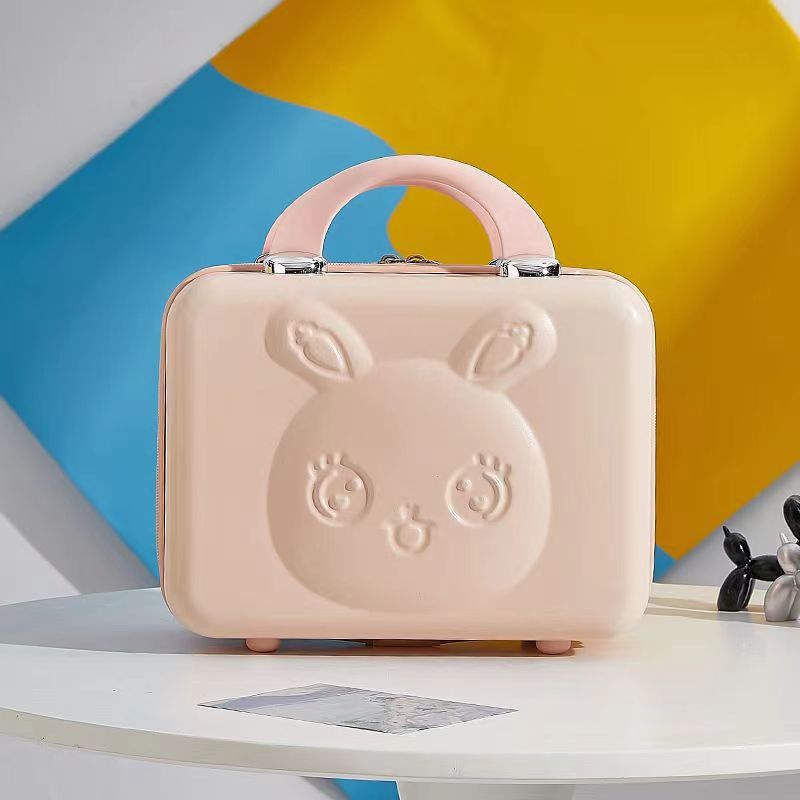 Nuevo conejo de color caramelo maleta mano caja de regalo caja de cosméticos equipaje maleta caja de almacenamiento resistente a los arañazos resistente al desgaste