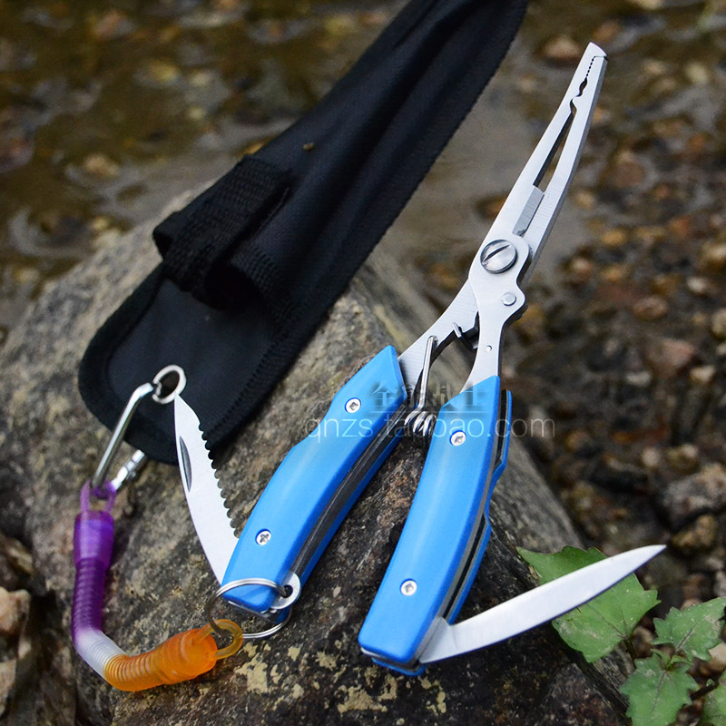 420 multi-function Road sub-clamp Portable Fishing line scissors Control fish finder Go fishing Pliers outdoors Fishing tool
