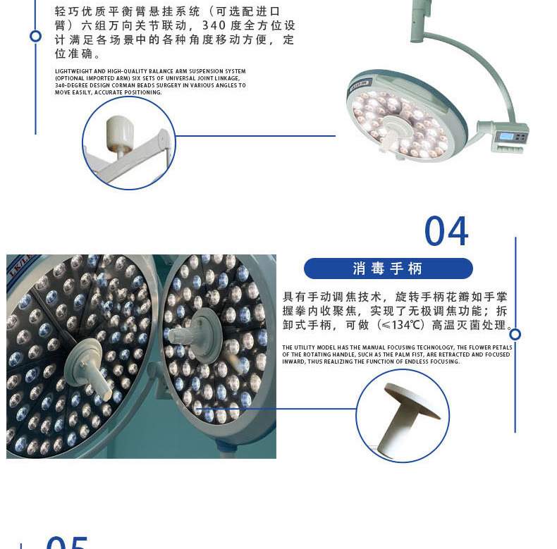LED无影灯单头双头子母壁挂立式移动整体反卤素照明冷光灯-阿里巴巴