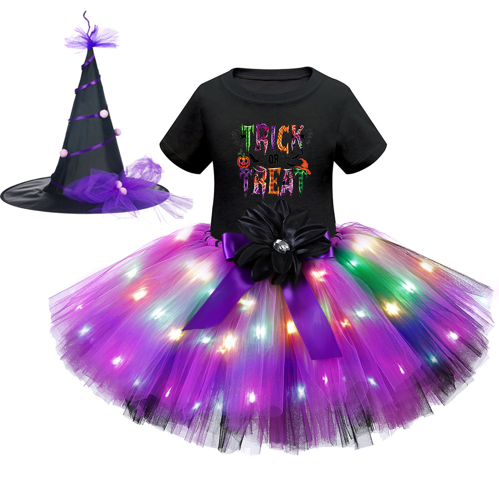 Хэллоуин светодиодный костюм с короткими рукавами 2