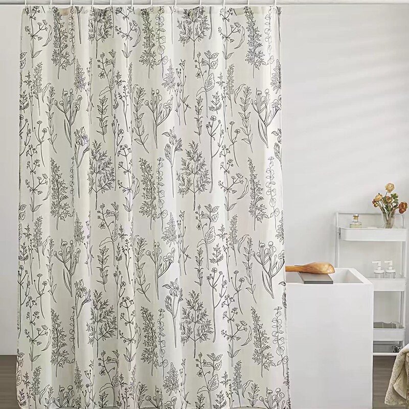 Taobao Little Red Riding Book Hot Sale Ins Style Bathroom Polyester Waterproof Mildew Proof Shower Curtain Designable Size Graphics