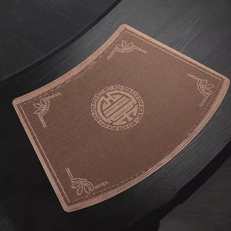 New Chinese Hotel Special Non-slip Round Table Fan-shaped Placemat High-grade Sense Fan-shaped Anti-scalding Heat Insulation Mat Table Mat