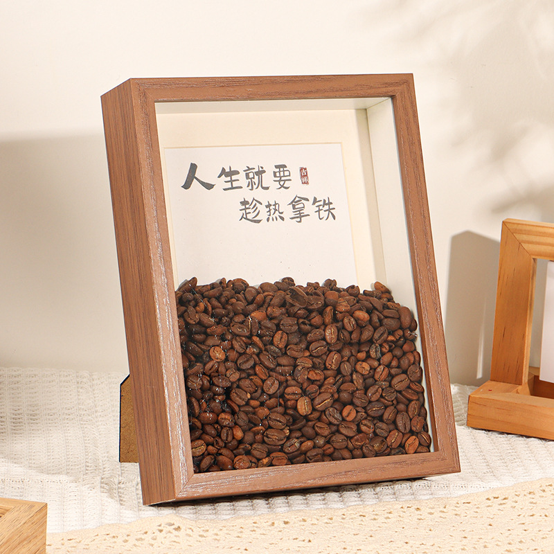 立體中空標本框diy紅豆相框擺台紙巾玫瑰粘土乾花加厚展示畫框