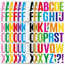 4英寸字母贴纸大号汽车墙贴展会学校幼儿园装饰diy大尺寸字母贴