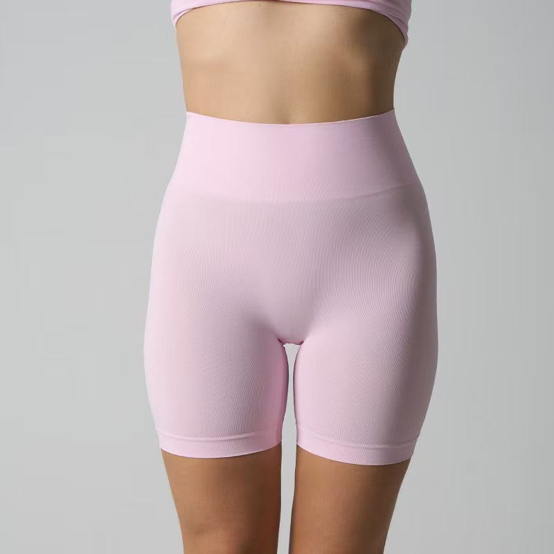 Seamless High-Waisted Yoga Shorts – Butt-Lifting & Breathable (7 Colors) – Gym, Running & Lounge (S-XL)_ecoleips.com