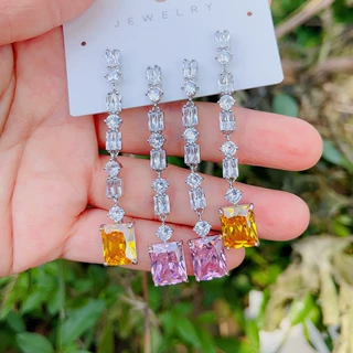 许我耀眼赵露思同款S925银针长款耳环流苏轻奢耳坠高级感显瘦耳饰