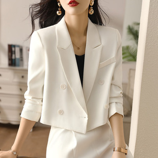 High-end Suit Women's Spring and Autumn 2023 New Style Temperament Goddess Fan Small Professional Short Suit Jacket