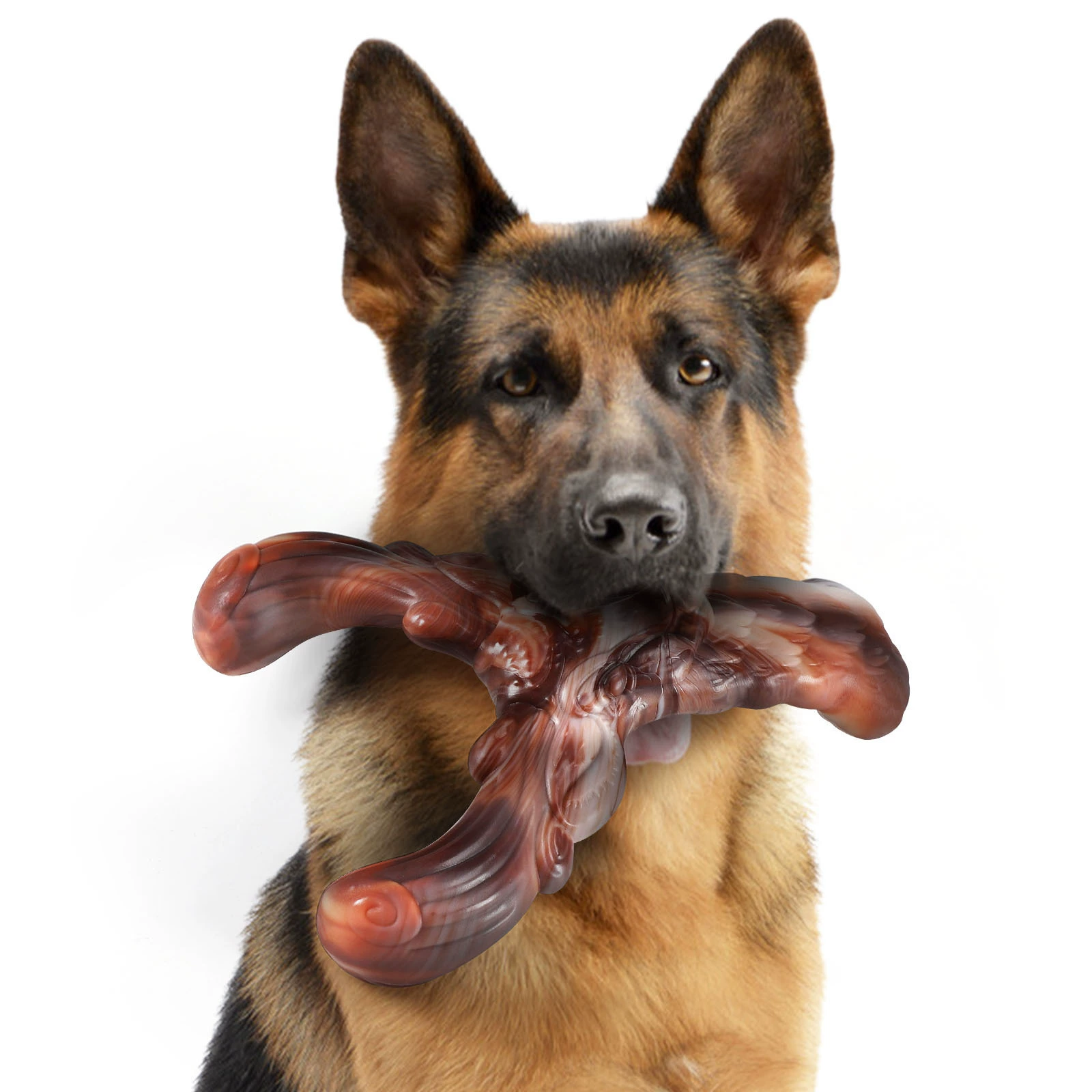 Рога собаки коренные зубы и жевательные нейлоновые игрушки со вкусом говядины для сопровождения, жевательные анти-тревожные игрушки, трансграничные горячие продукты