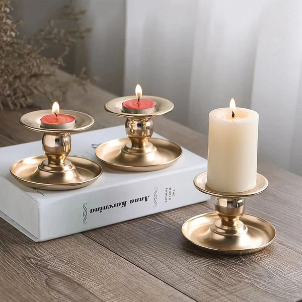 metal golden candle