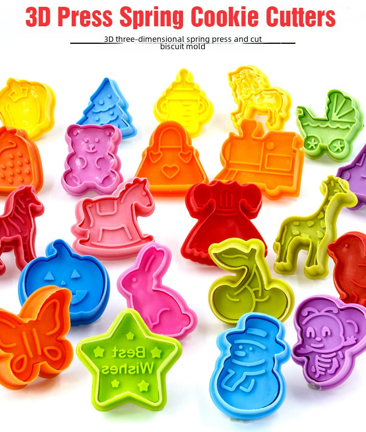 3D three-dimensional cookie mold DIY baking cookie cake rice ball mold cookie cutter