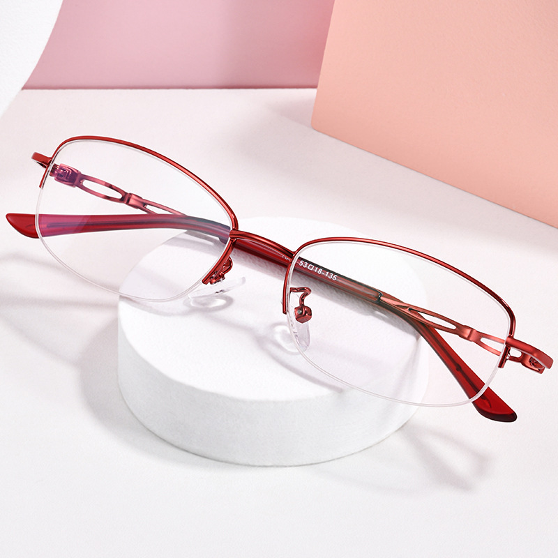 colour fashion Female models Metal grace Presbyopic glasses high definition Blue light glasses Manufactor wholesale 1552
