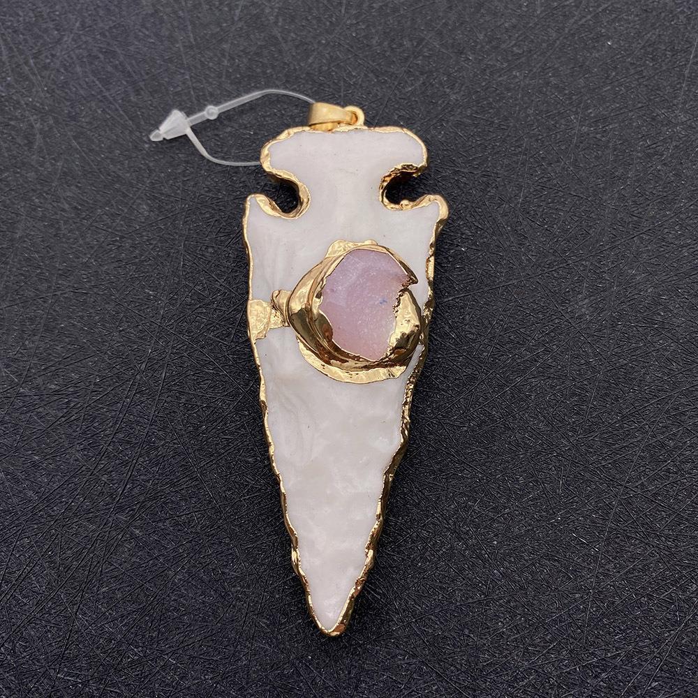 1 Piece Quantity 1 Piece Natural Stone Geometric Pendant