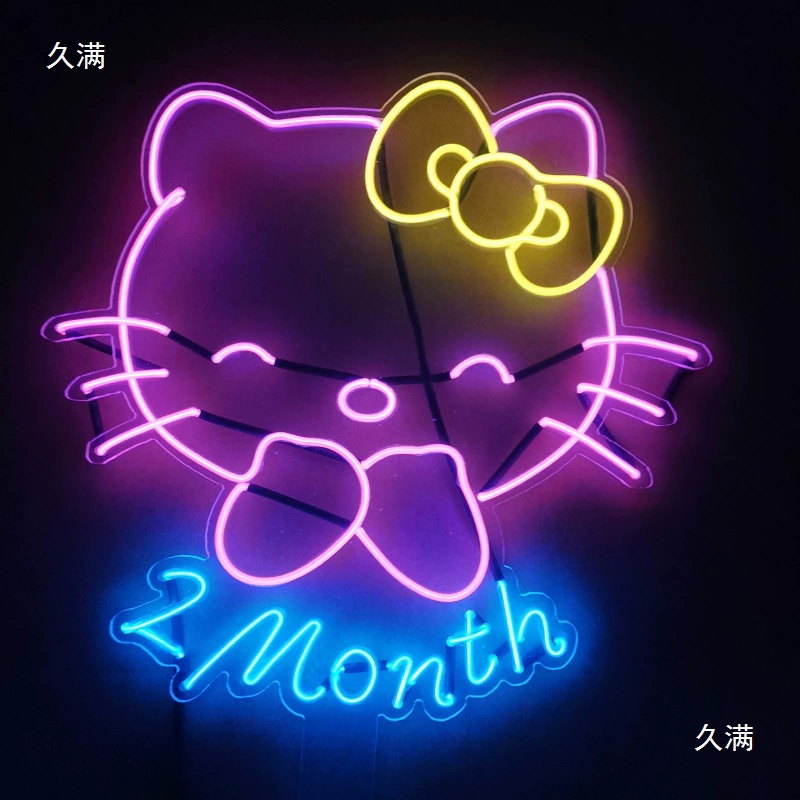 Неоновая световая LED лента для самоделок с холодным светом, ультратонкая, USB аккумулятор, светодиодная световая лента, световой ряд