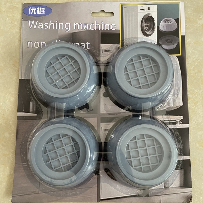 Almohadillas para los pies de la lavadora, antivibración, antideslizantes, almohadillas amortiguadoras, tambor pulsador aumentado a prueba de humedad, refrigerador, base universal para lavadora