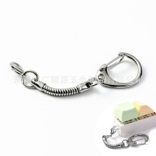 小C带蛇链龙虾扣 跨境解压神器方块按键钥匙扣配件 毛绒玩具挂扣